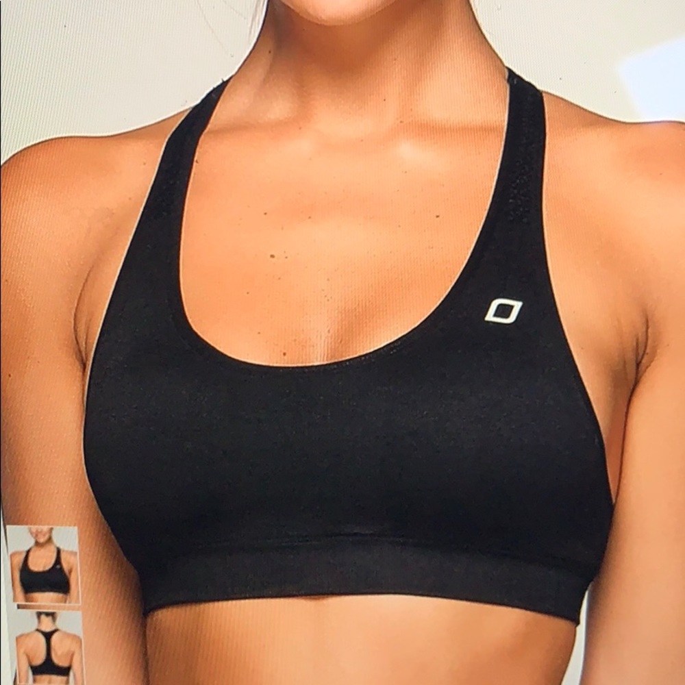 Black Action Seamless Sports Bra